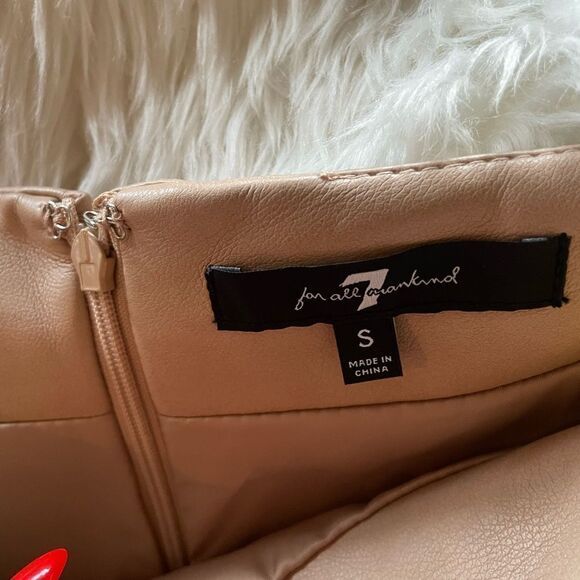 7 for all mankind leather skort - Picture 5 of 6